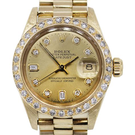 gold womens watches rolex|rolex lady datejust 18k gold.